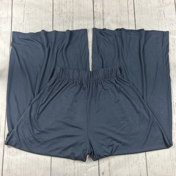 Audrey 3+1 Blue Modal Blend Pull On Wide Leg Boho Pants Womens Size S - Picture 2 of 13
